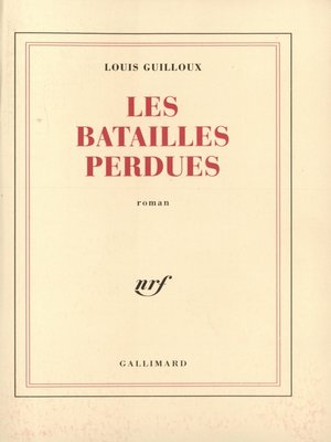 cover image of Les batailles perdues